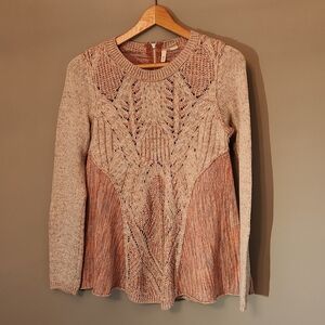 Anthropolgie Pink Knit Sweater